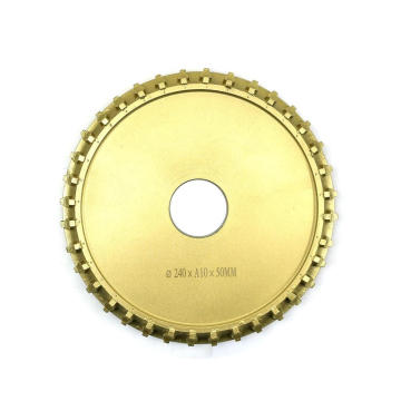 Brazed diamond edge profiling wheel